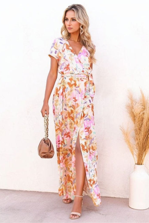 printed-surplice-short-sleeve-tie-waist-maxi-dress OhSoStyled - Sophia's Style-7